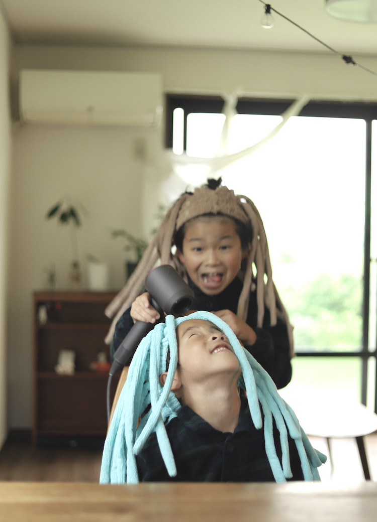 ヘアドライ専用タオル「ぱすたお」使用レビュー！親子で楽しく髪を乾かす