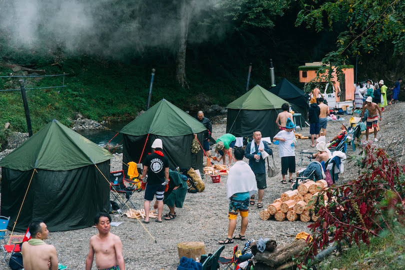山梨県小菅村で行われた「Sauna Camp Festival」