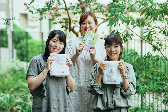 千葉愛（左）、安藤咲（中央）、和田恵美子（右）